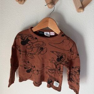 Zara Disney Brown Kids Long Sleeve Shirt